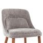 Lumisource Rina Side Chair with Grey Cushion in Walnut (Set of 2), , large