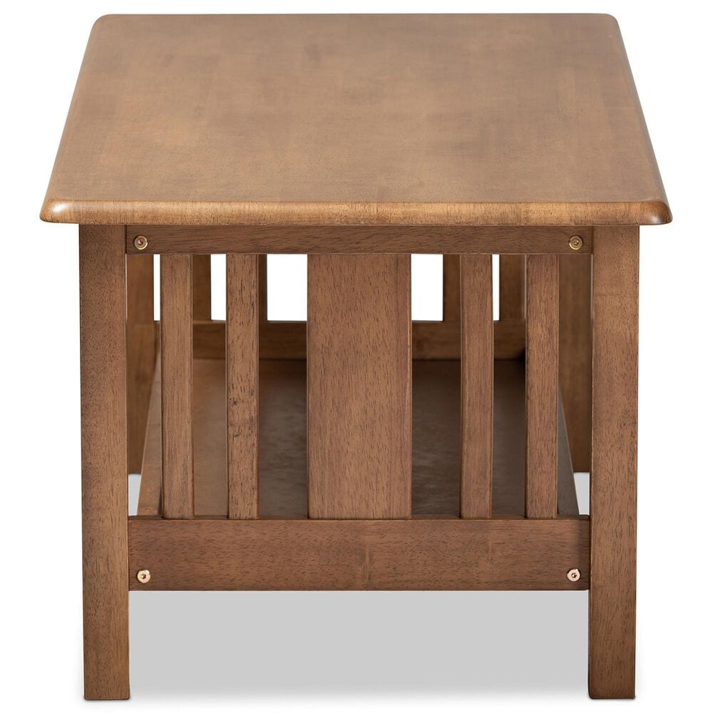 Baxton Studio Rylie Coffee Table in Walnut Brown, , large