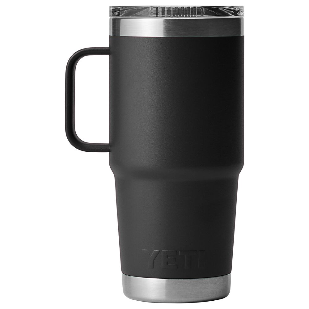 YETI Rambler 20 Oz Travel Mug with StrongHold Lid in Black, , large