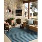 Loloi Easton Teal and Fog 8"6" x 11"6" Indoor/Outdoor Area Rug, , large
