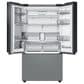 Samsung Bespoke Bespoke 30 Cu. Ft. 3-Door French Door Refrigerator - White Glass Top Family Hub Panels and Matte Gray Glass Bottom Panel Included, , large