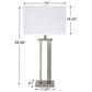Ashley Aniela Metal Table Lamp In Silver (Set Of 2), , large