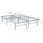Linon Home Decor Franson Queen Folding Platform Bed Frame in Dark Pewter, , large