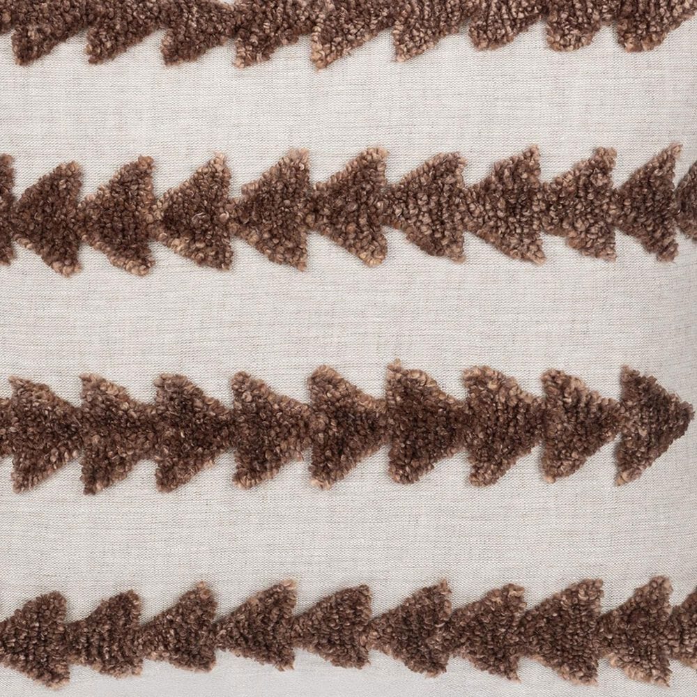 Classic Home LN Essay 22" x 22" Throw Pillow in Frothed Brown, , large