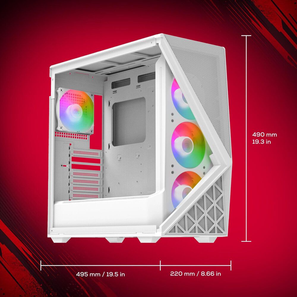 iBUYPOWER Slate 9 Mesh Gaming Desktop PC | Intel Core Ultra 9 285 - 32GB RAM - NVIDIA GeForce RTX 5070 Graphics - 2TB SSD in White, , large