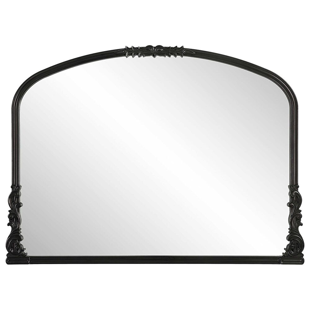 Uttermost Wall Mirror in Satin Black and Light Gray, , large