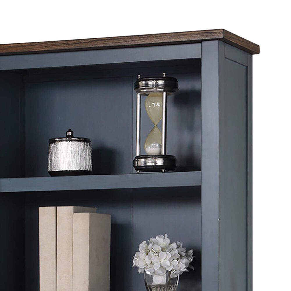 Wycliff Bay Fairmont 5-Shelf Bookcase in Dusty Blue, , large