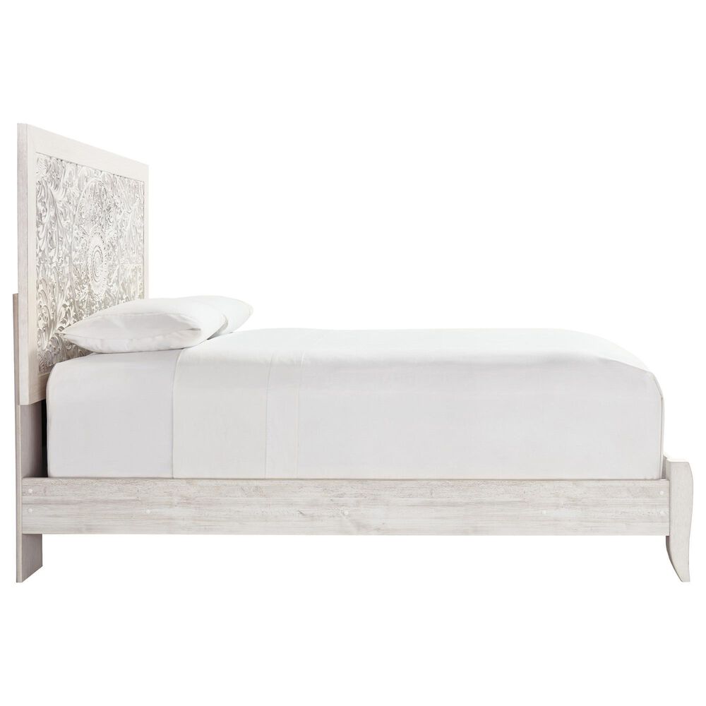 Ashley Paxberry Queen Panel Bed in Whitewash, , large