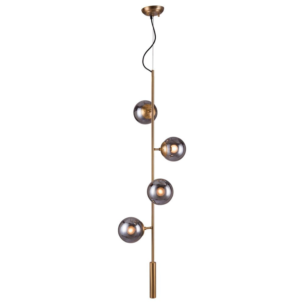 Zuo Modern Zatara Ceiling Lamp in Brass, , large