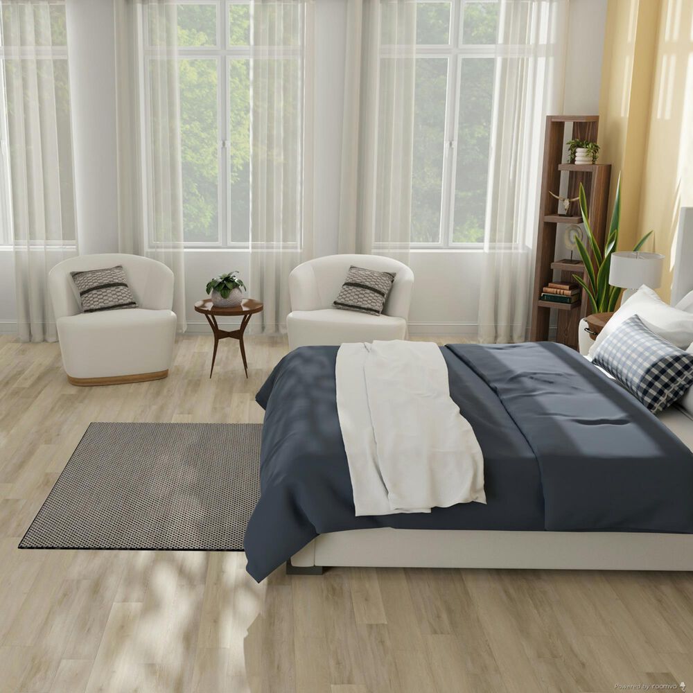 Nourison Courtyard Black and White 3&#39; x 5&#39; Indoor/Outdoor Area Rug, , large