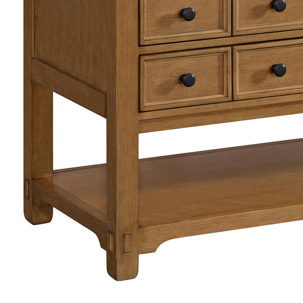 James Martin Malibu 60&quot; Single Bathroom Vanity in Amber Birch with 3 cm Eternal Marfil Quartz Top and Rectangular Sink, , large
