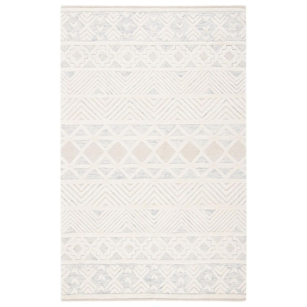 Safavieh Artistry 4" x 6" Ivory and Light Grey Area Rug, , large