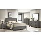 Titanic Furniture Durham 3-Piece King Panel Bedroom Set in Gray, , large