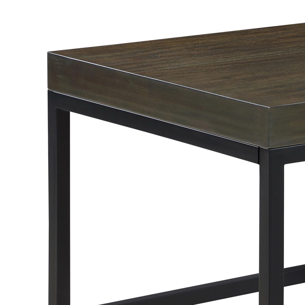 Steve Silver Furniture Yukon Rectangular Nesting Coffee Table with 2 Stools in Walnut and Black, , large