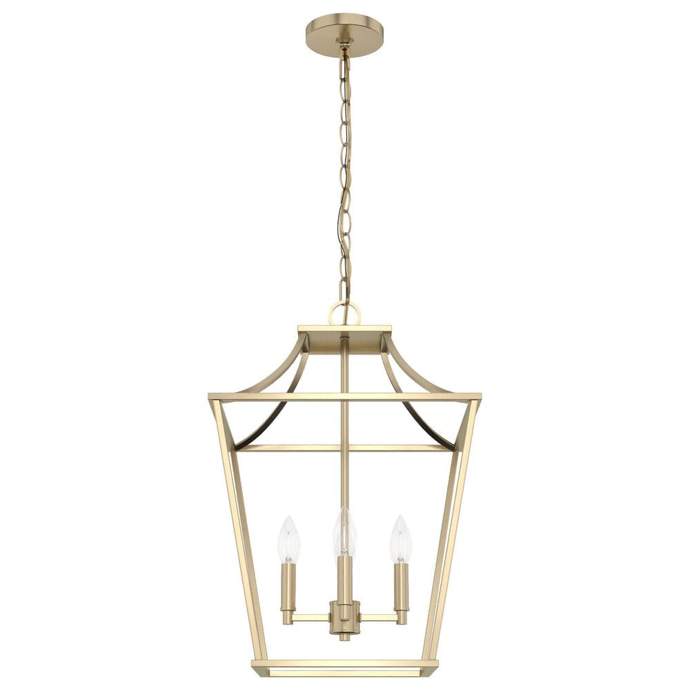 Hunter Laurel Ridge 15" 4-Light Lantern Pendant in Alturas Gold, , large