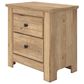 Ashley Makidern 2 Drawer Nightstand in Tan with USB Port, , large