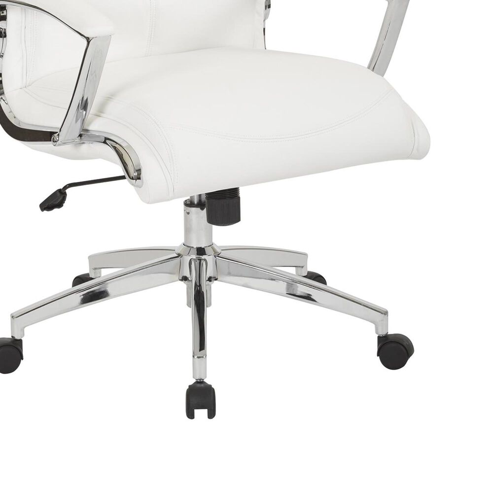 OSP Home FL Series High Back Executive Chair in White, , large