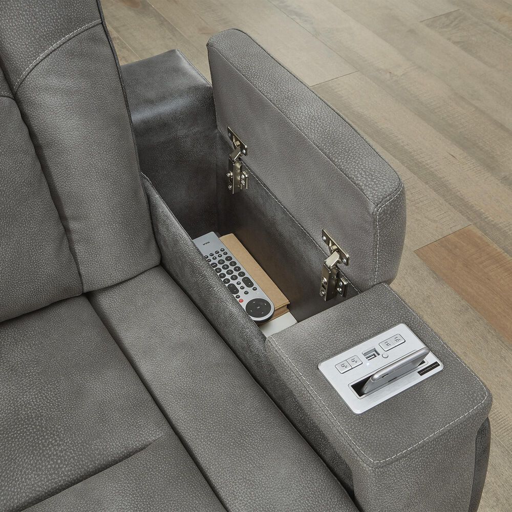 Ashley Next-Gen DuraPella Power Recliner in Slate, , large