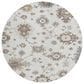 Dalyn Rug Company Portico PO6 Ivory 8" Round Area Rug, , large