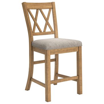 Ashley Havonplane 25.75" Barstool in Light Brown, , large