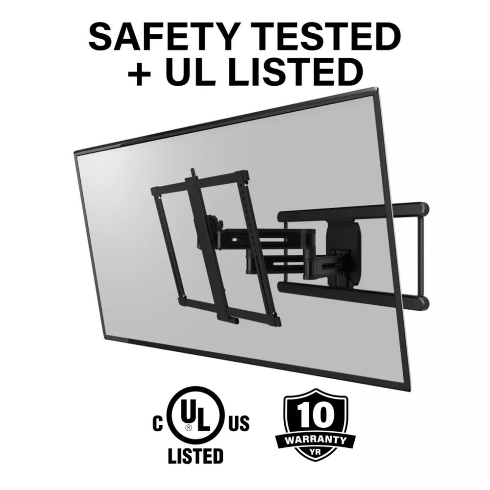 Sanus Advanced Full-Motion 4D + Shift TV Wall Mount for TVs 42&quot;-90&quot;, , large