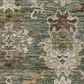 Dalyn Rug Company Silk Road Basil, Chocolate, Ivory, Gold, Copper, Blue and Mocha 2"3" x 7"6" Runner, , large