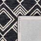 Safavieh Micro-Loop MLP154H 5" Square Charcoal and Ivory Area Rug, , large
