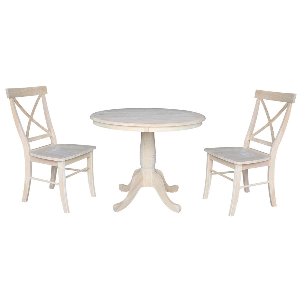 International Concepts 3-Piece Dining Set in Ready to finish, , large