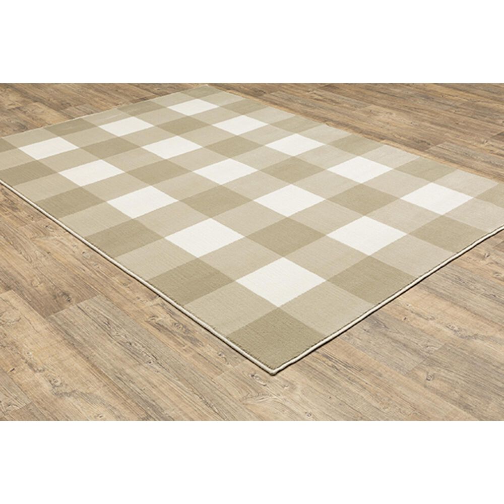 Oriental Weavers Georgia Geometric 678A0 7&#39;10&quot; x 10&#39; Beige Area Rug, , large