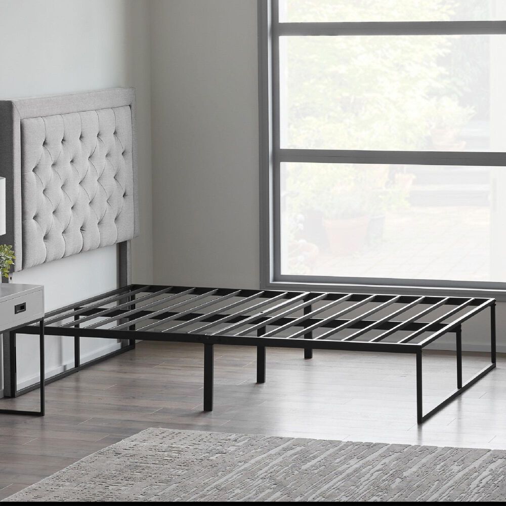 Malouf Twin XL Platform Bed Frame in Black NFM