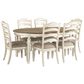 Ashley Realyn 7-Piece Round to Oval Dining Set in Chipped White, , large
