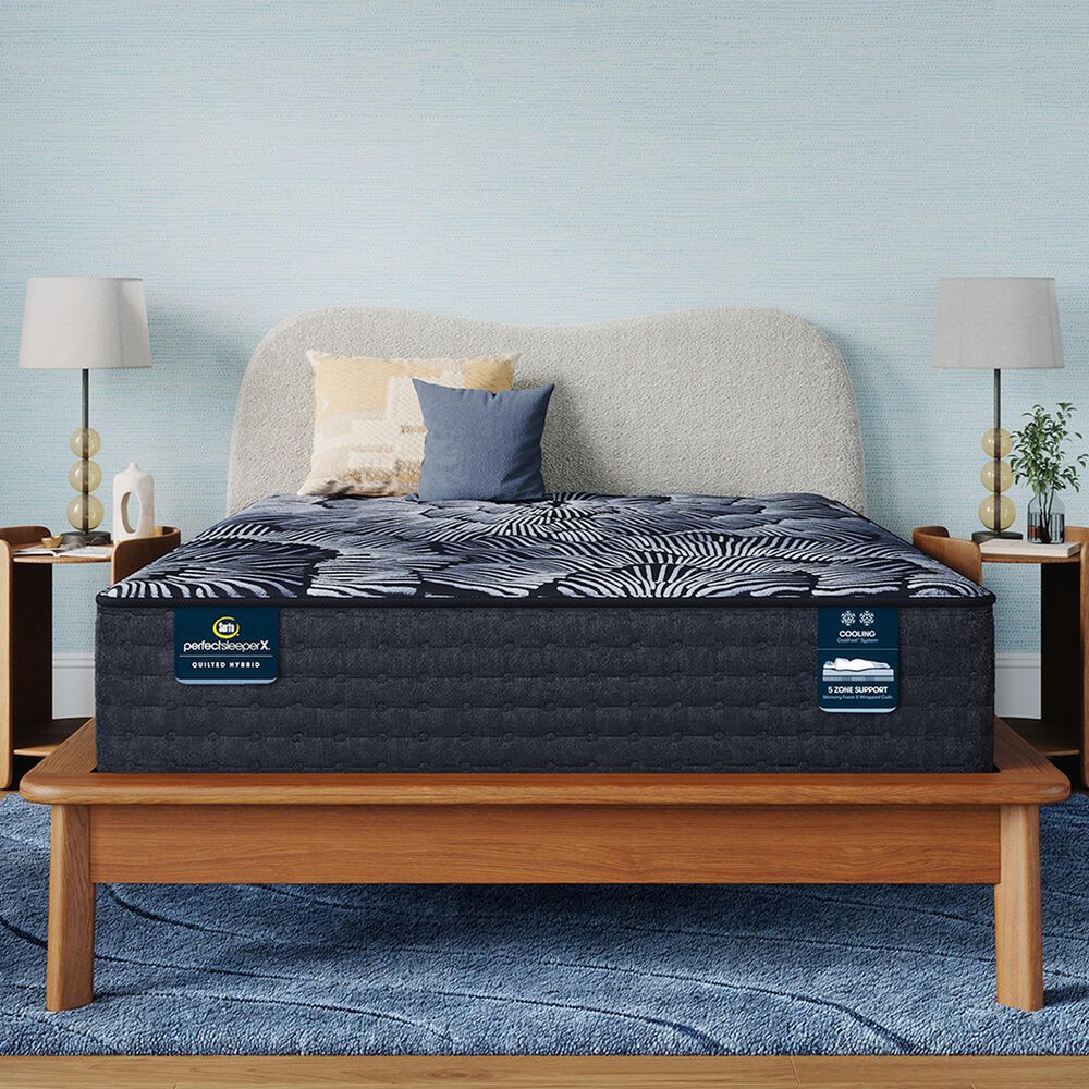 Serta Perfect Sleeper X Level One Knox Quilted Hybrid Plush Twin XL Mattress, , large