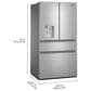 Whirlpool WRMF3536 29 Cu. Ft. French Door Refrigerator in Fingerprint-Resistant Stainless Steel, , large