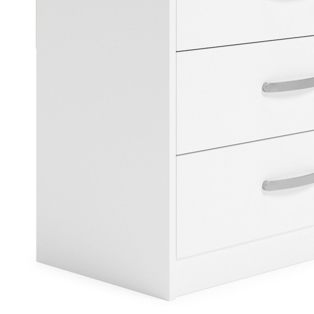 Ashley Flannia 5-Drawer Chest in White, , large