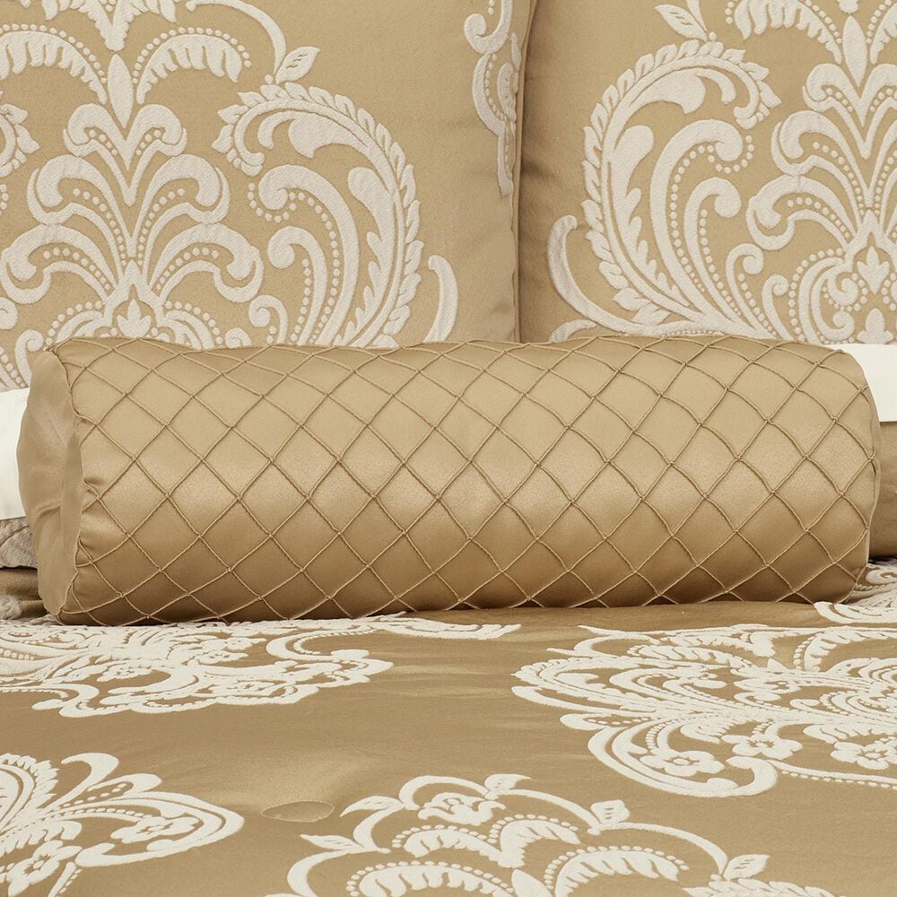 J. Queen New York Potenza 7&quot; x 20&quot; Bolster Pillow in Gold, , large