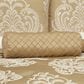 J. Queen New York Potenza 7" x 20" Bolster Pillow in Gold, , large