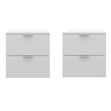 The Monday Company Set of Nightstands in White, , large