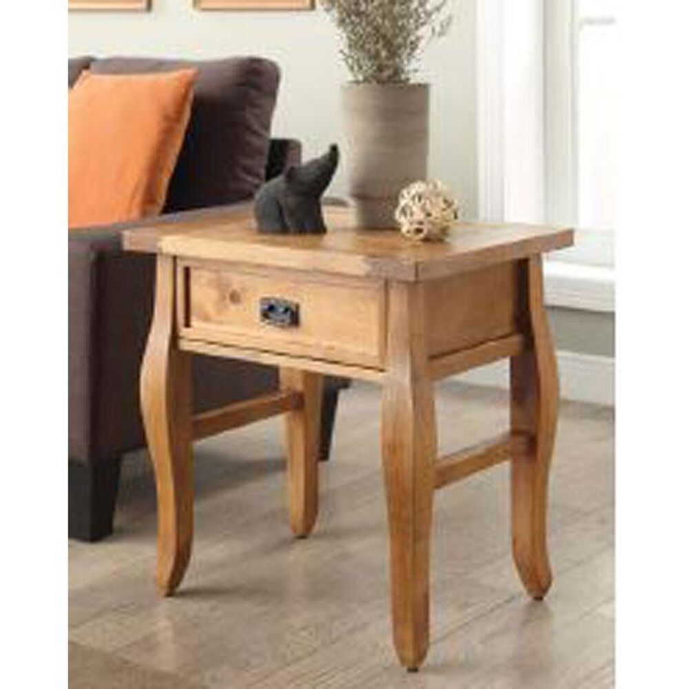 Linden Boulevard Rio Grand End Table in Antique Pine, , large