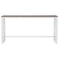 Linon Home Decor Westlee 5-Piece Rectangular Nesting Consoles and Stool Set in White and Light Brown, , large