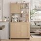 GARVEE 71" Kitchen Pantry Cabinet in Natural, , large