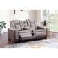 Titanic Furniture Power Reclining Loveseat with Power Headrest in Brown, , large
