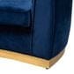 Baxton Studio Milena Stationary Sofa in Royal Blue Velvet, , large