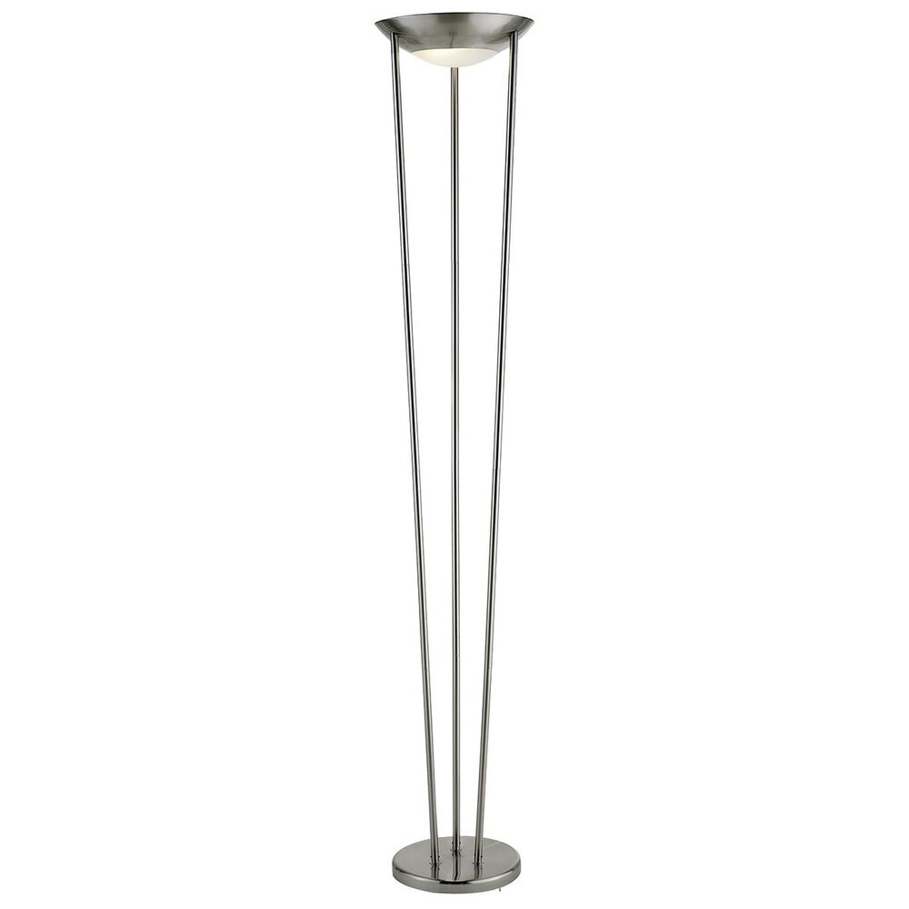 Adesso Odyssey 300W Torchiere in Brushed Steel, , large