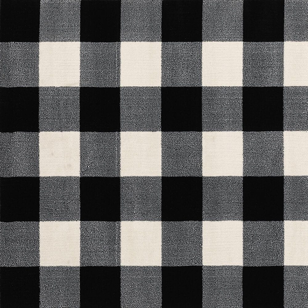 Oriental Weavers Georgia Geometric 678D0 6&#39;7&quot; x 9&#39;2&quot; Black and Ivory Area Rug, , large
