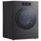 LG 5.8 Cu. Ft. Smart Front Load Washer and 9 Cu. Ft. Smart Electric Dryer Laundry Pair in Brushed Black Steel, , large