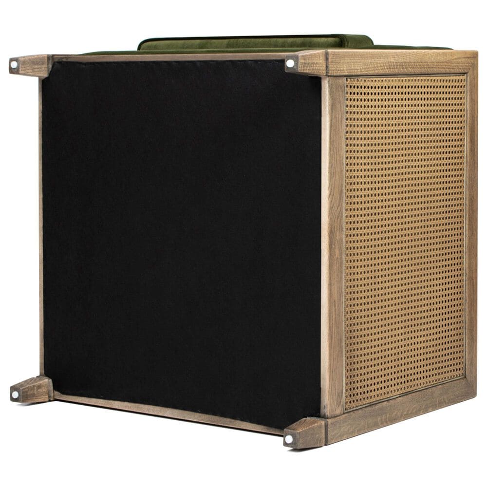 Jennifer Taylor Home Georgia Accent Arm Chair with Olive Green, , large