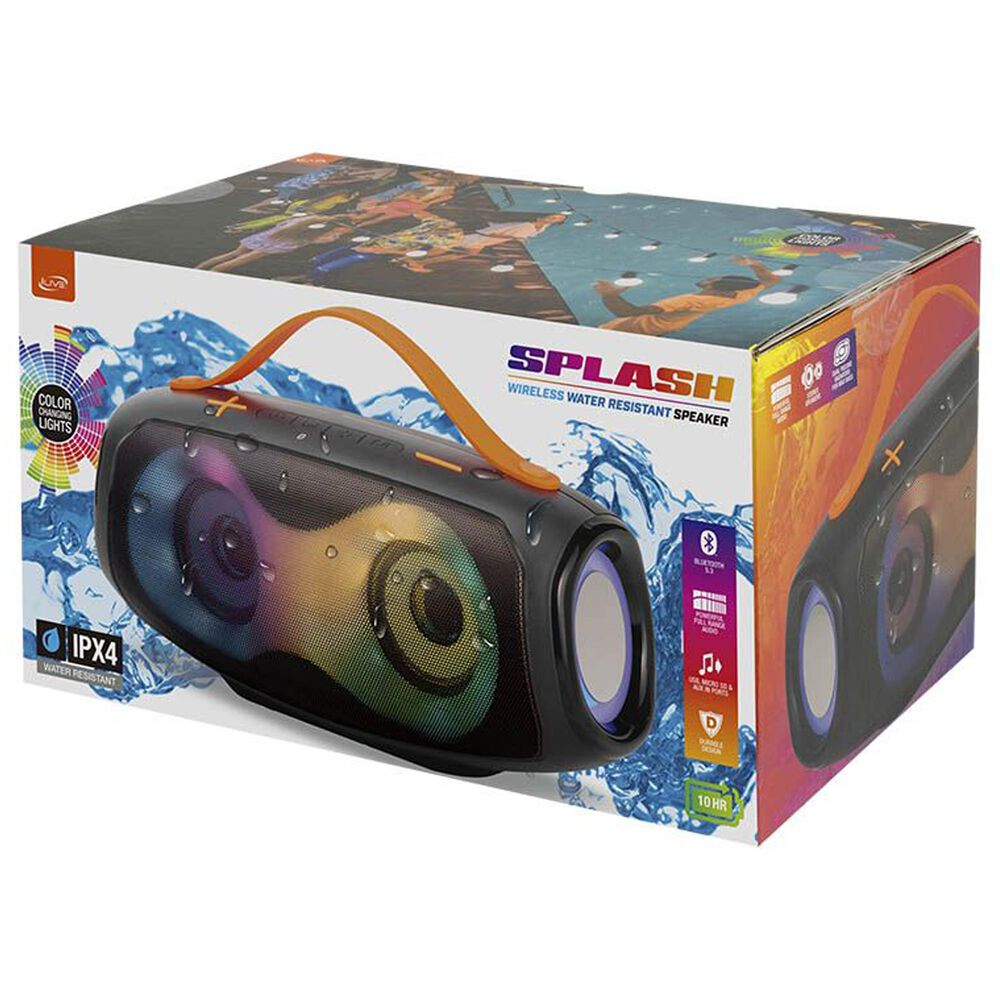 iLive Splash Wireless Water Resistant Speaker in Black, , large