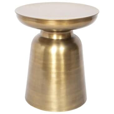 37B Zeus Side Table in Antique Brass, , large