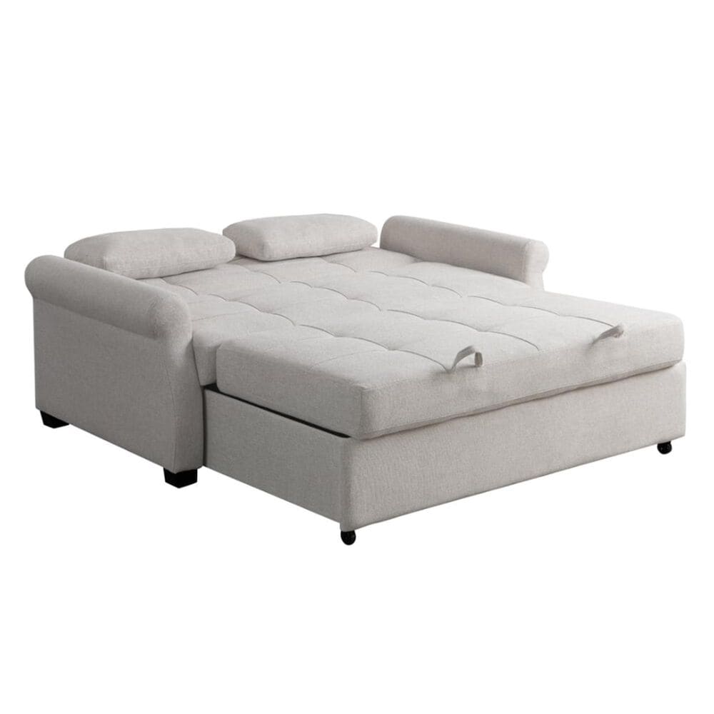 Lifestyle Solutions Hampton Queen Sleeper Sofa in Oatmeal, , large