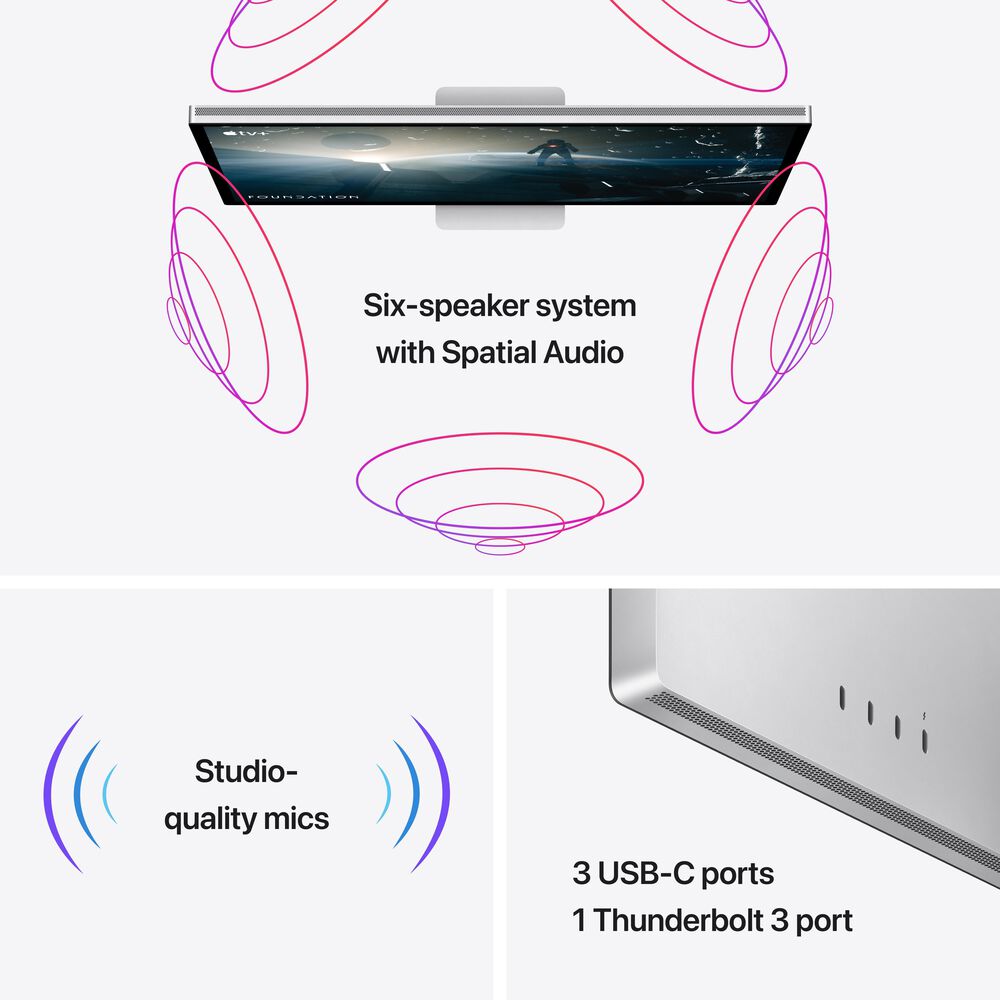 Apple Studio Display - Nano Texture Glass - Height-Adjustable Stand, , large